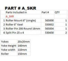 Telwater Single Keel Roller Assembly A_SKR