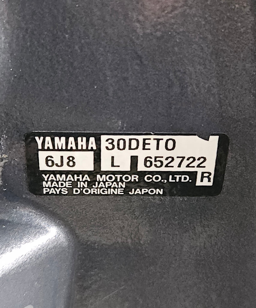 2002, Pre-Owened 30DETO, YAMAHA 2 stroke Outboard Engine