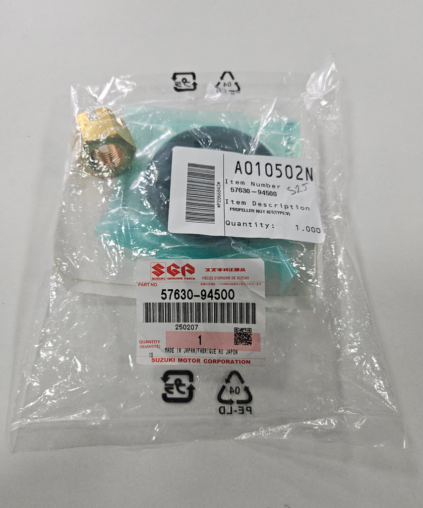 57630-94500, Suzuki Genuine Propeller Nut Kit(Type:V)