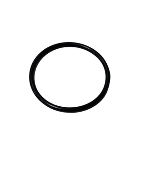 Black O-ring on a white background