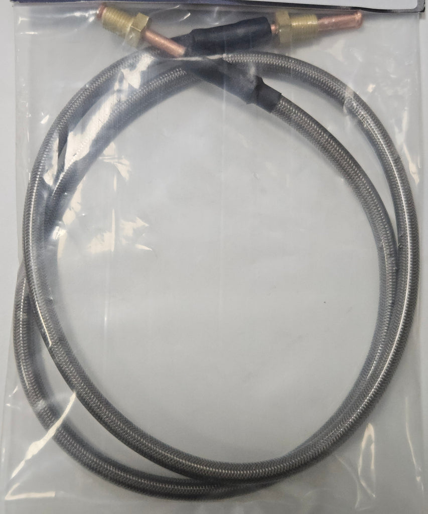 1896, Dunbier Braided Stainless Steel Brake Line - 1000mm