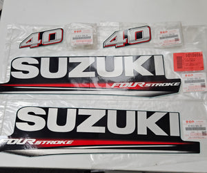 Suzuki DF40A four stroke outboard engine decals/sticker kit