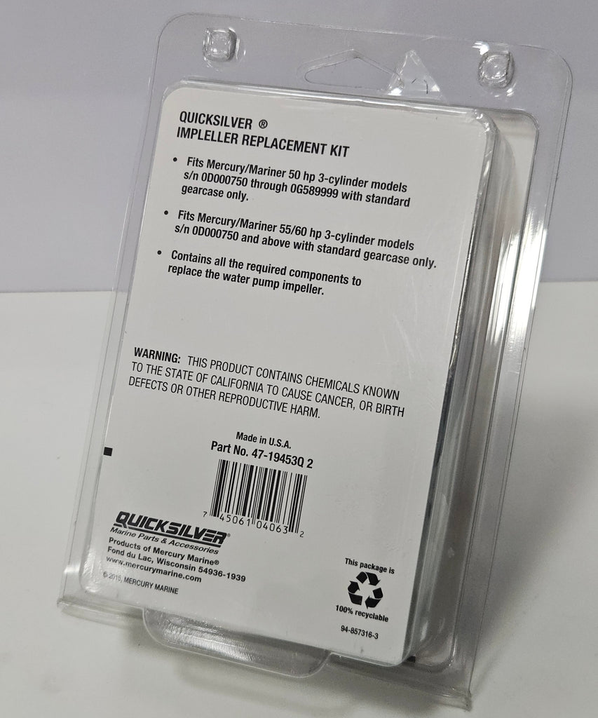 47-19453Q2, Mercury/Quicksilver Water Pump Repair Kit