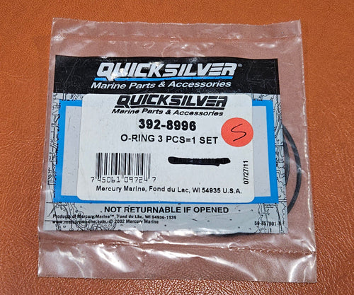 392-8996, Mercury/Quicksilver, O-RING KIT (3)