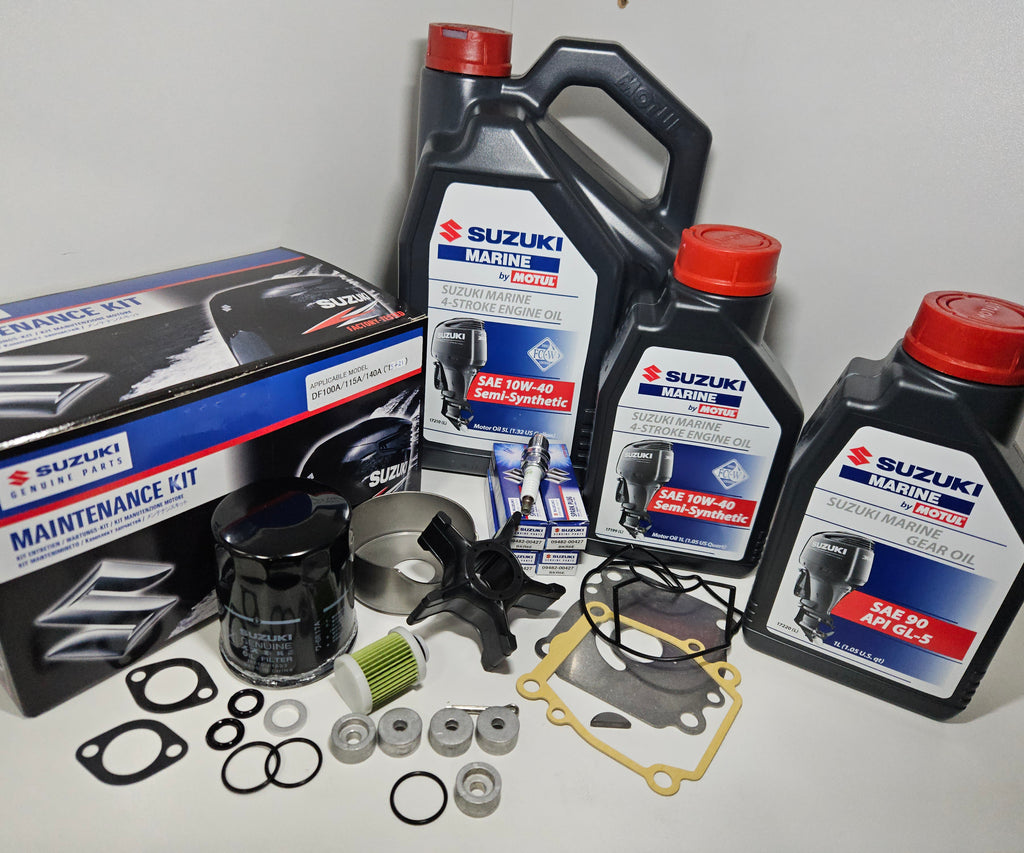 Suzuki Genuine Service Kit – DF100A / DF115A / DF140A (2015–2021) Extra Anode Version – 17400-92824+1