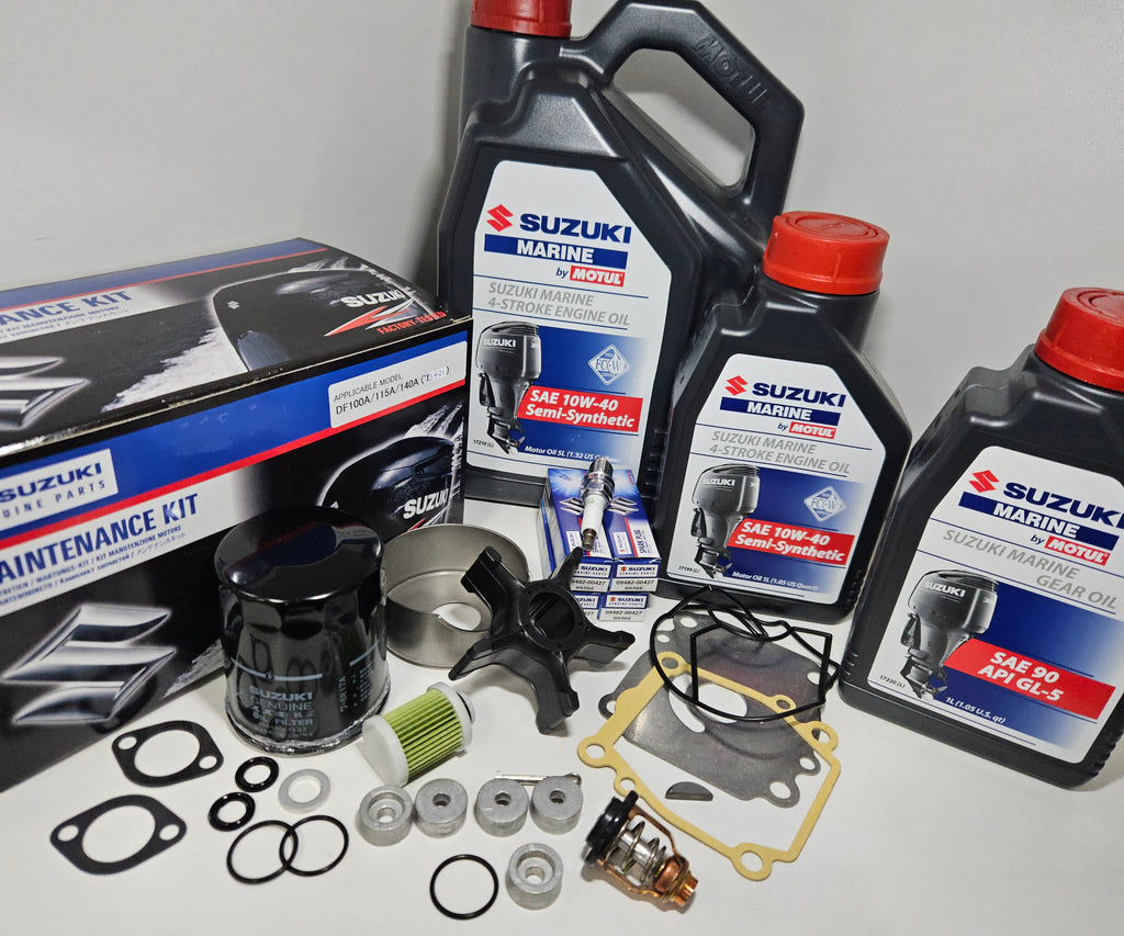 Suzuki Genuine Service Kit – DF100A / DF115A / DF140A (2015–2021) Extra Anode Version – 17400-92824+1