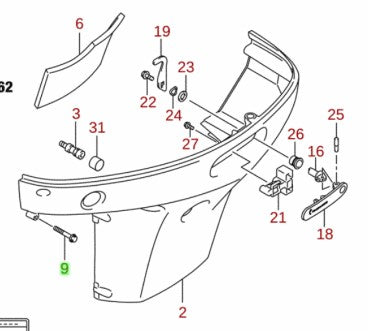 09139-06249, Suzuki Screw (6X35)