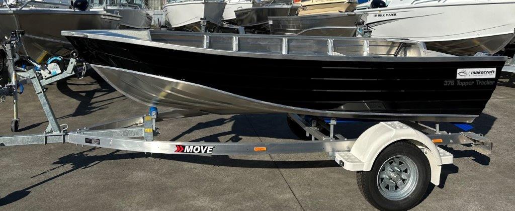 2025 Makocraft 376 Topper Tracker BLACK OPS HULL ONLY