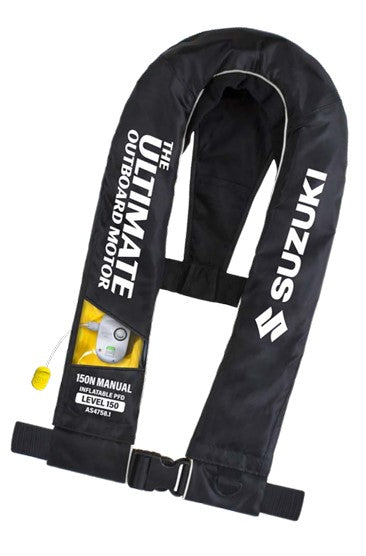 Suzuki Marine Branded Inflatable Lifejacket | Level 150N PFD | 990AM-M0180-POS