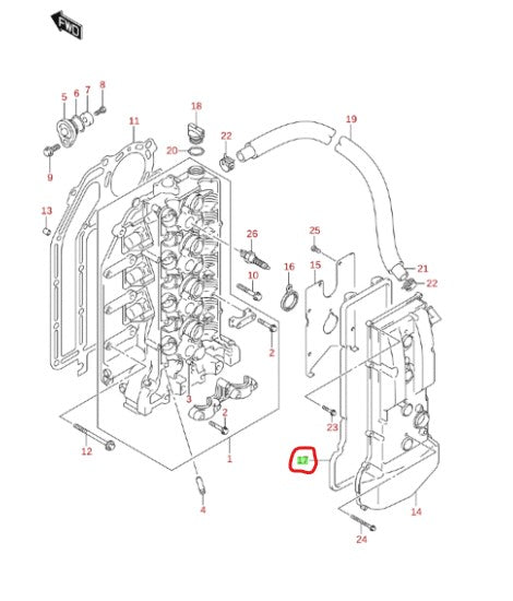 Suzuki Genuine Cylinder Head Gasket (11189-90J00)
