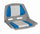 Oceansouth Folding Boat Seat - Fisherman Blue/White, MA702-21