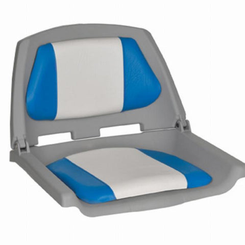 Oceansouth Folding Boat Seat - Fisherman Blue/White, MA702-21