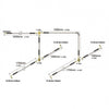 1886, Dunbier Braided Stainless Steel Brake Line to 8M 4 Wheels