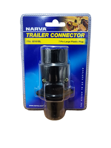 NARVA 7 Pin Large Round Plastic Trailer Plug