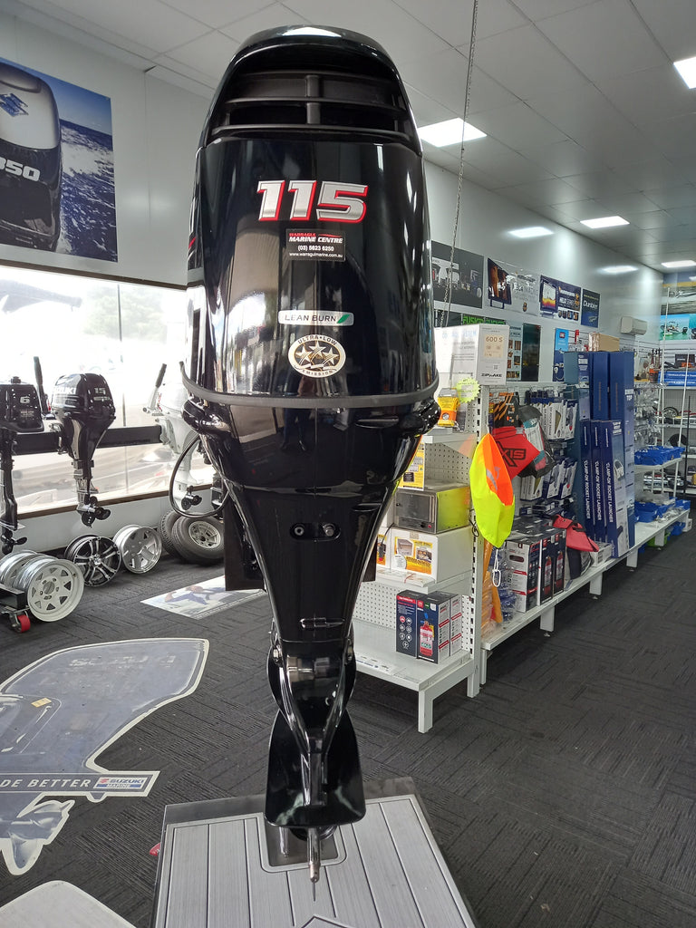 2018 Pre-Owned Suzuki 115HP DF115A 4S Outboard Motor 20" Shaft