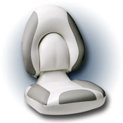 SAVAGE Centric Folding Boat Seat - White/Grey