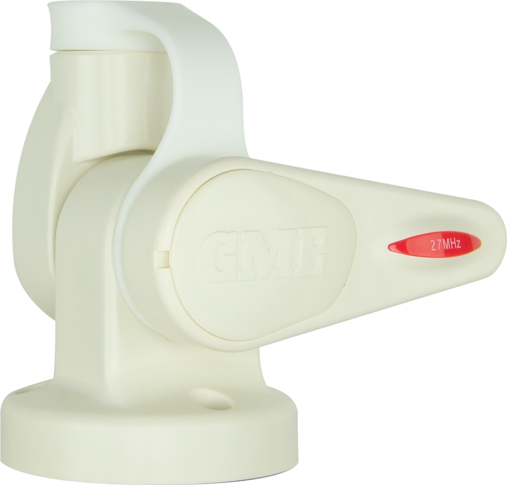 GME ABL015 Single Swivel Round Antenna Base - Suit AW36XX Whips - WHITE