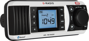 GME GR300BTW Waterproof Marine AM/FM Radio With Bluetooth