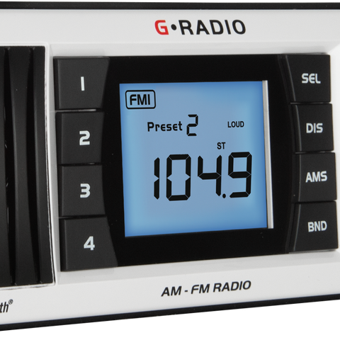 GME GR300BTW Waterproof Marine AM/FM Radio With Bluetooth