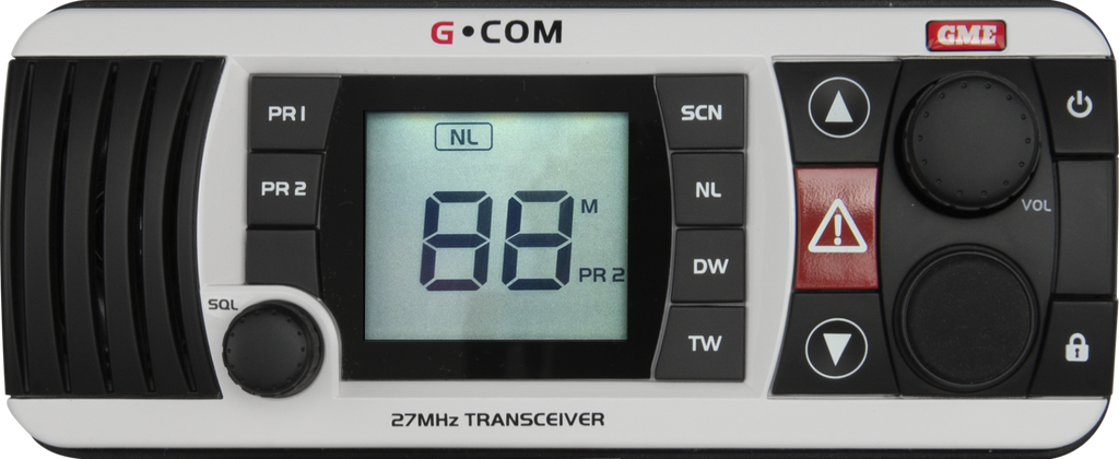 GME GX400W - 27mhz Fixed Mount Marine Radio - White